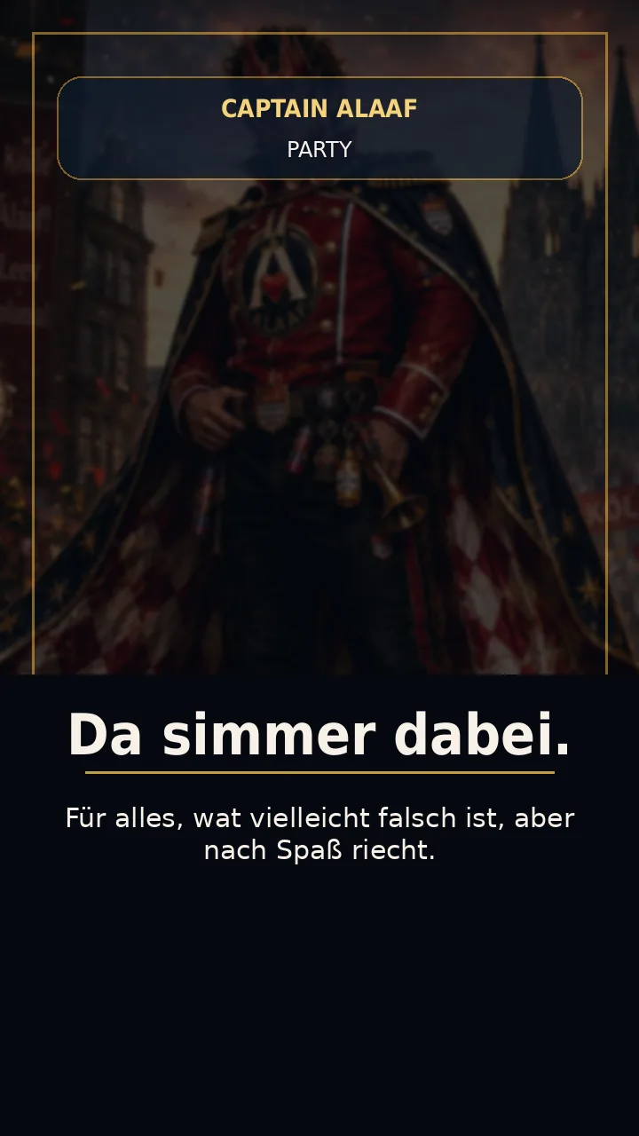 Da simmer dabei. Reaction Poster